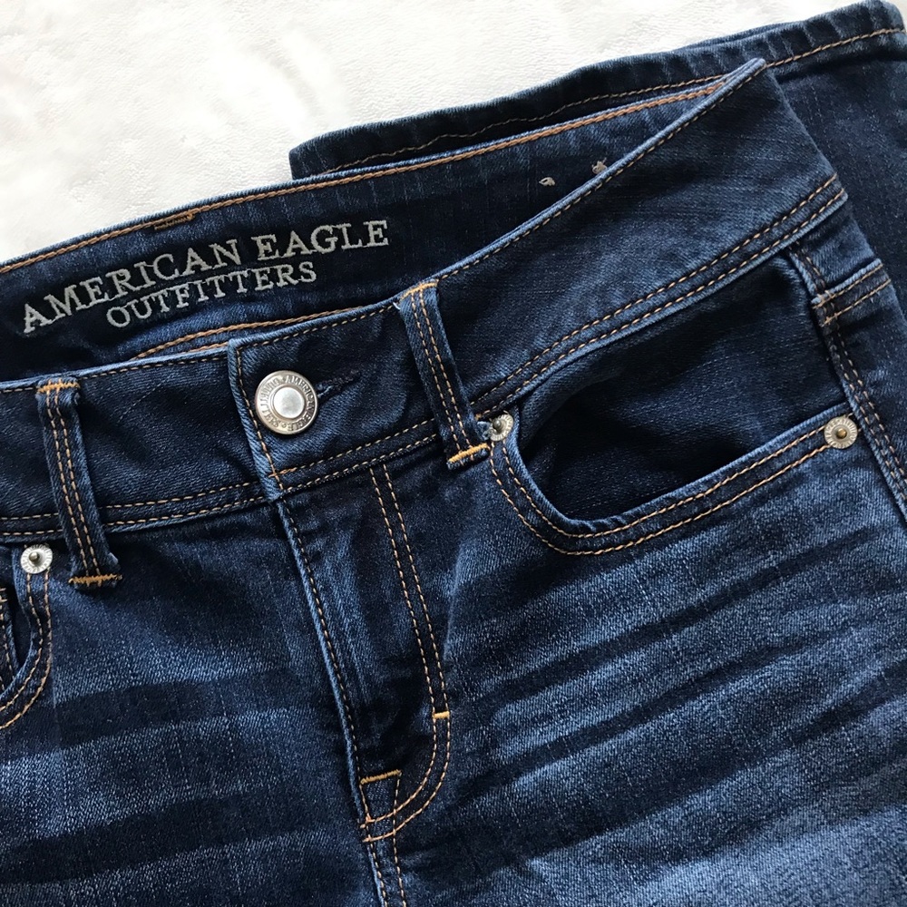American Eagle dark wash kick boot flare jeans